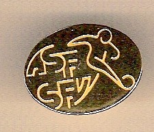 Badge Football Association Switzerland gold colour